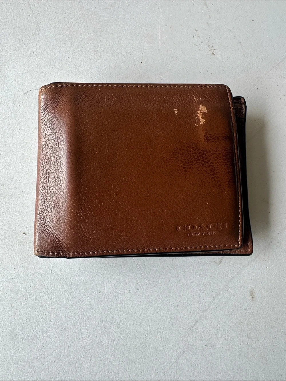 Coach Men's Brown Leather Bifold Wallet